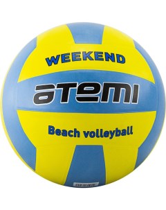 Волейбольный мяч Weekend размер 5 голубой желтый Atemi