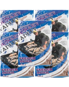 Прикормка рыболовная Fadeev Feeder River 5 упаковок Dunaev