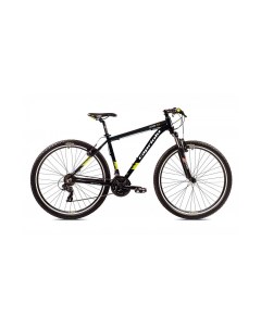 Велосипед MTB LEVEL 9 1 29 3 X 7 ALU 21 чёрный мат жёлтый 2024 Capriolo