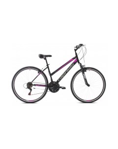 Велосипед TOURING TREK SUNRISE LADY 28 3 X 6 STEEL 17 чёрный розовый 2024 Capriolo