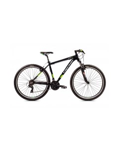 Велосипед MTB LEVEL 9 1 29 3 X 7 ALU 21 чёрный мат зелёный 2024 Capriolo