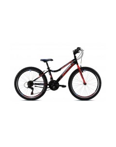 Велосипед MTB DIAVOLO DX 400 24 3 X 6 STEEL 13 чёрный красный 2024 Capriolo
