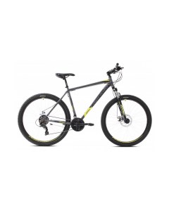 Велосипед MTB OXYGEN 29 3 X 7 STEEL 19 серый жёлтый 2024 Capriolo