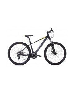 Велосипед MTB EXID 27 5 3 X 6 ALU 16 чёрный мат жёлтый 2024 Capriolo