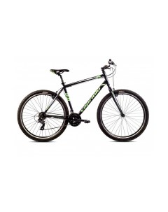 Велосипед MTB LEVEL 9 0 29 3 X 6 ALU 21 чёрный зелёный 2024 Capriolo