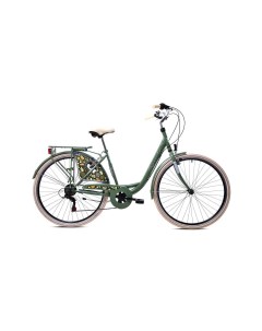 Велосипед CITY DIANA STEEL 28 1 X 6 STEEL 18 оливковый зелёный 2024 Capriolo