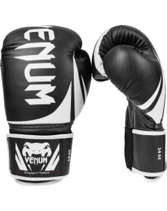 Боксерские перчатки Challenger 2 0 черные белые 12 унций Venum