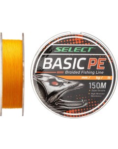 Шнур Select Basic PE 4x 150m оранжевый 0 24mm 40LB 18 2kg Select tackles