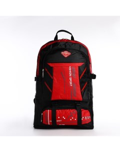 Рюкзак 9873361 на молнии 35x17x52 см 4 наружных кармана с увеличением красный 65 л Nobrand