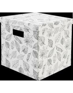 Коробка складная 31x31x30 см картон цвет белый Storidea