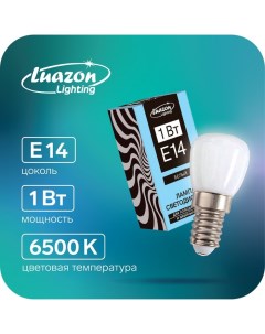 Лампа светодиодная E14 1Вт 220В 6500К для холодильников и швейных маш Luazon lighting