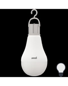 Лампа светодиодная E27 A60 7W 470L 4100K с литий ионным аккумулятором Gauss
