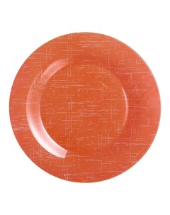 Тарелка для вторыx блюд Poppy mandarine 25 см оранжевая Luminarc