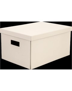 Коробка складная 40x28x20 см картон цвет бежевый Storidea