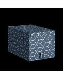 Короб для хранения 16 5x18x28 см полиэстер цвет синий Spaceo