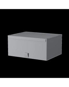 Короб для хранения 16 5x36x28 см полиэстер цвет гранит Spaceo