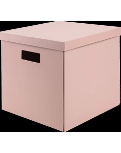 Коробка складная 31x31x30 см картон цвет розовый Storidea