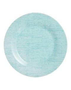 Тарелка для вторыx блюд Poppy turquoise 25 см голубая Luminarc