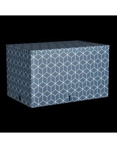Короб для хранения 33x56x36 см полиэстер цвет синий Spaceo