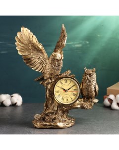 Часы Две совы 32см бронза Хорошие сувениры