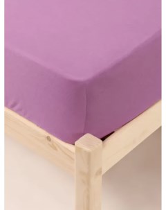 Простыня трикотажная евро 05897 3 фиолетовый Ивановский текстиль