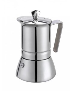 Кофеварка гейзерная PRATIKA 111010 500мл на 10 чашек из нержавеющей стали для ин G.a.t