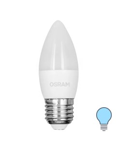Лампа светодиодная свеча 7Вт 600Лм E27 холодный белый свет Osram