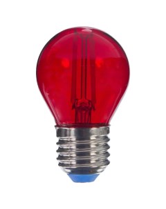 Лампа светодиодная Color шар E27 5 Вт свет красный Uniel