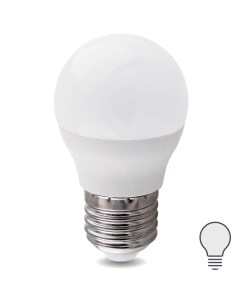 Лампа светодиодная E27 220 240 В 8 Вт шар матовая 750 лм нейтральный белый свет Nobrand