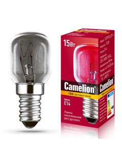Лампа накаливания 15 Вт Е14 для духовки Camelion