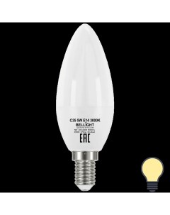 Лампа светодиодная Е14 свеча 5 Вт 470 Лм теплый белый свет Bellight