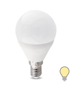 Лампа светодиодная E14 220 240 В 8 Вт шар матовая 750 лм теплый белый свет Nobrand