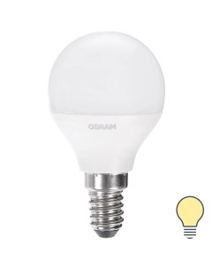 Лампа светодиодная Шар E14 6 5 Вт 550 Лм свет тёплый белый Osram