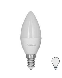 Лампа светодиодная свеча 5Вт 470Лм E14 нейтральный белый свет Osram