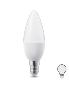 Лампа светодиодная E14 220 240 В 6 5 Вт свеча матовая 600 лм нейтральный белый свет Nobrand