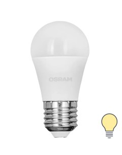 Лампа светодиодная шар 9Вт 806Лм E27 теплый белый свет Osram