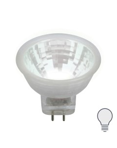 Лампа светодиодная GU4 3Вт 200 Лм свет холодный белый Uniel