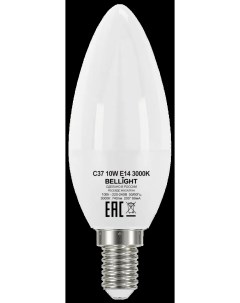 Лампа светодиодная Е14 220 240 В 10 Вт свеча 740 лм теплый белый цвет света Bellight