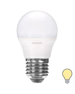 Лампа светодиодная Шар E27 6 5 Вт 550 Лм свет тёплый белый Osram