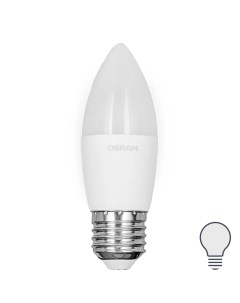 Лампа светодиодная свеча 9Вт 806Лм E27 нейтральный белый свет Osram
