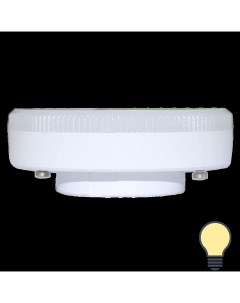 Лампа светодиодная GX53 220 240 В 6 Вт круг матовая 500 лм теплый белый свет Nobrand