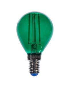Лампа светодиодная Color шар E14 5 Вт свет зеленый Uniel