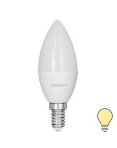 Лампа светодиодная свеча 7Вт 600Лм E14 теплый белый свет Osram