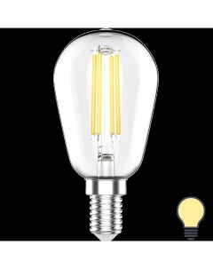 Лампа светодиодная Basic Filament E14 220 В 4 5 Вт шар декоративный прозрачный 470 Gauss