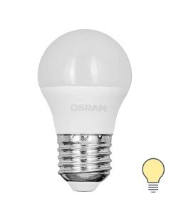 Лампа светодиодная шар 7Вт 600Лм E27 теплый белый свет Osram