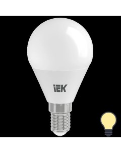 Лампа светодиодная G45 Шар E14 7 Вт 3000К свет тёплый белый Iek