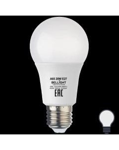 Лампа светодиодная Е27 груша 20 Вт 1600 Лм нейтральный белый свет Bellight