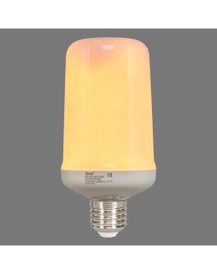 Лампа светодиодная E27 170 240 В 6 Вт цилиндр 300 лм с эффектом пламени 3 режима Uniel