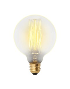 Лампа накаливания Vintage шар G95 E27 60 Вт 300 Лм свет тёплый белый Uniel