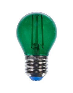 Лампа светодиодная Color шар E27 5 Вт свет зеленый Uniel